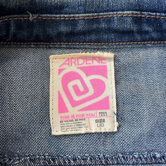 Ardene Blue Denim Jean Jacket Women’s Size Large - Picture 3 of 5
